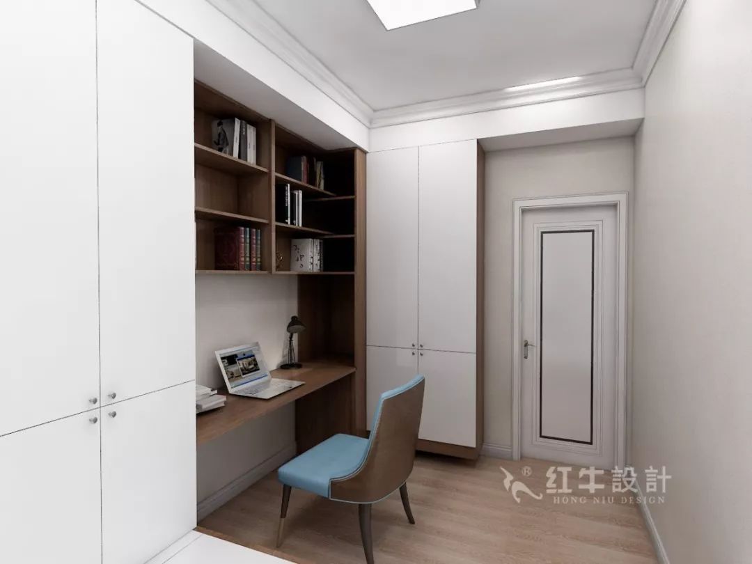 南京海赋尚城99㎡现代风格--幸福的三口之家11书房